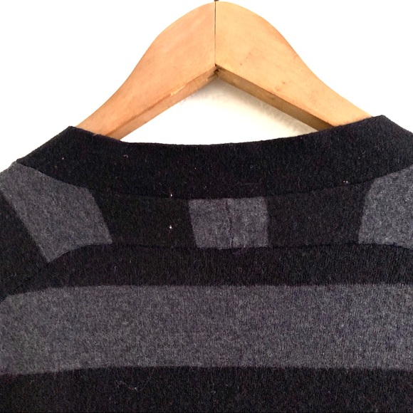 Joie Crop Cardigan ButtonDown Stripe Wool Cashmere - Picture 6 of 8